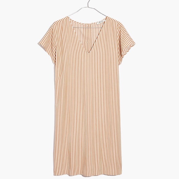 Madewell Button-Back Easy Dress: Earthen Clay - Picture 4 of 4